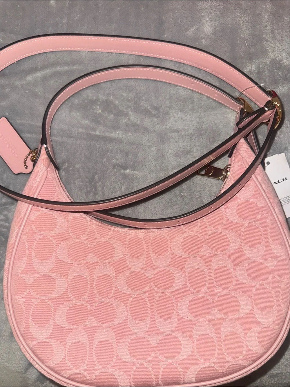 Coach Pink Emily Denim Bag